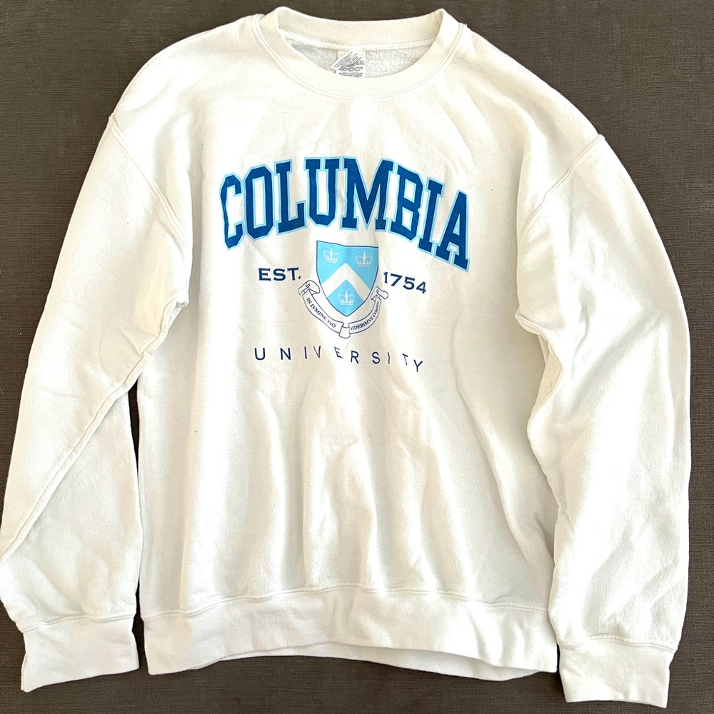 Colombia Vintage College Sweatshirt (White, M)